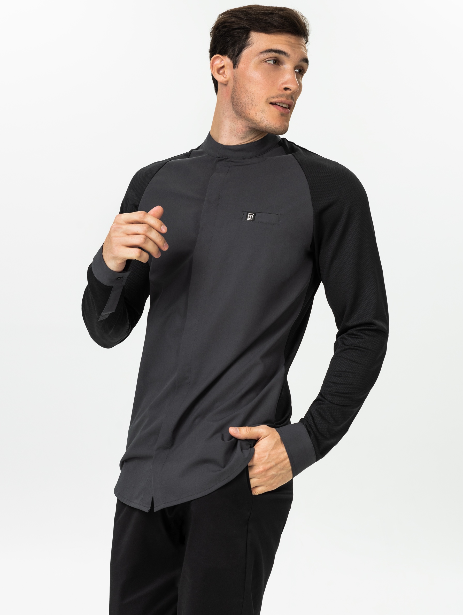 Поварской китель, SKIN, серый PLAT  Россия