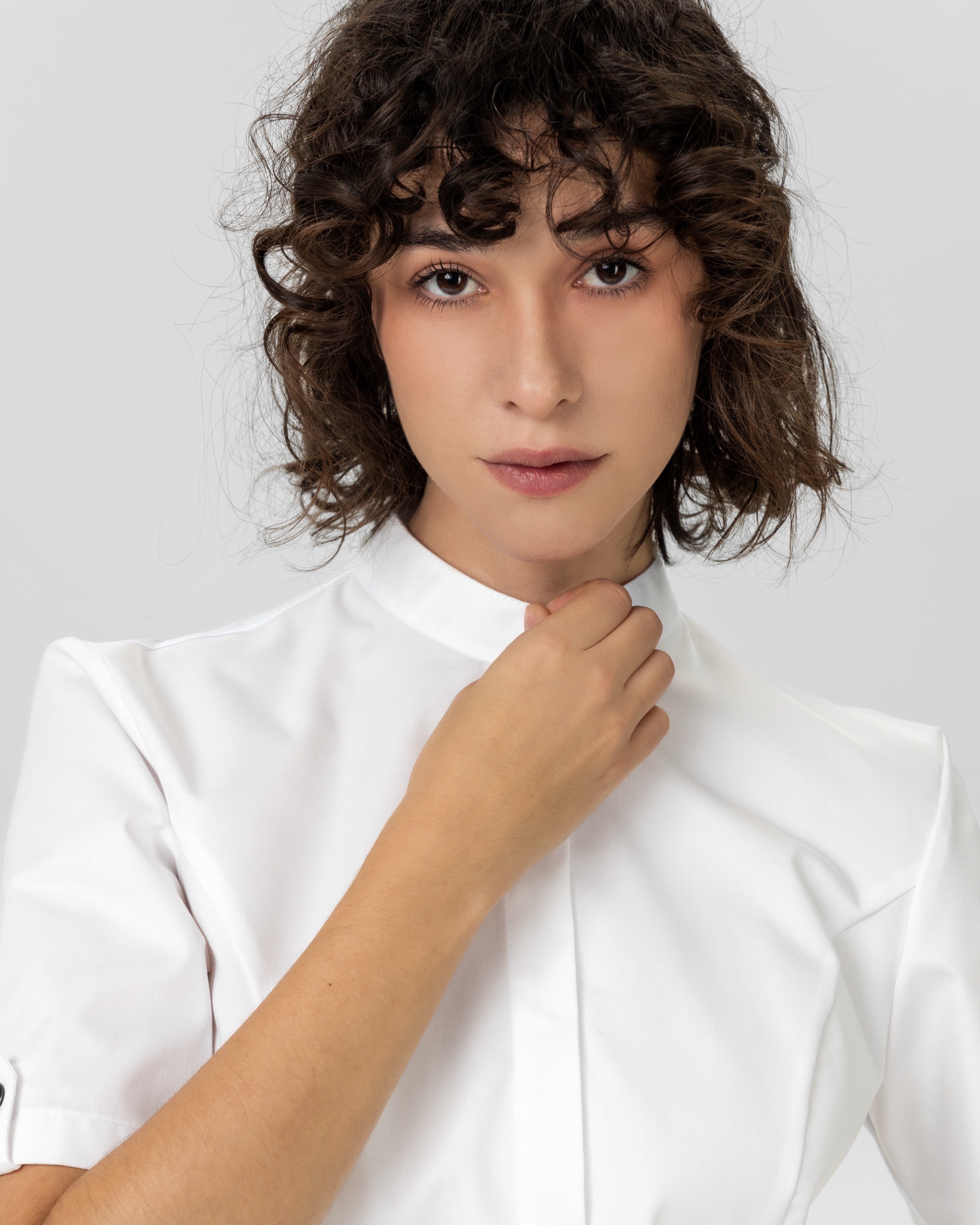 Поварской китель, Onegin SU, цвет белый PLAT  Россия