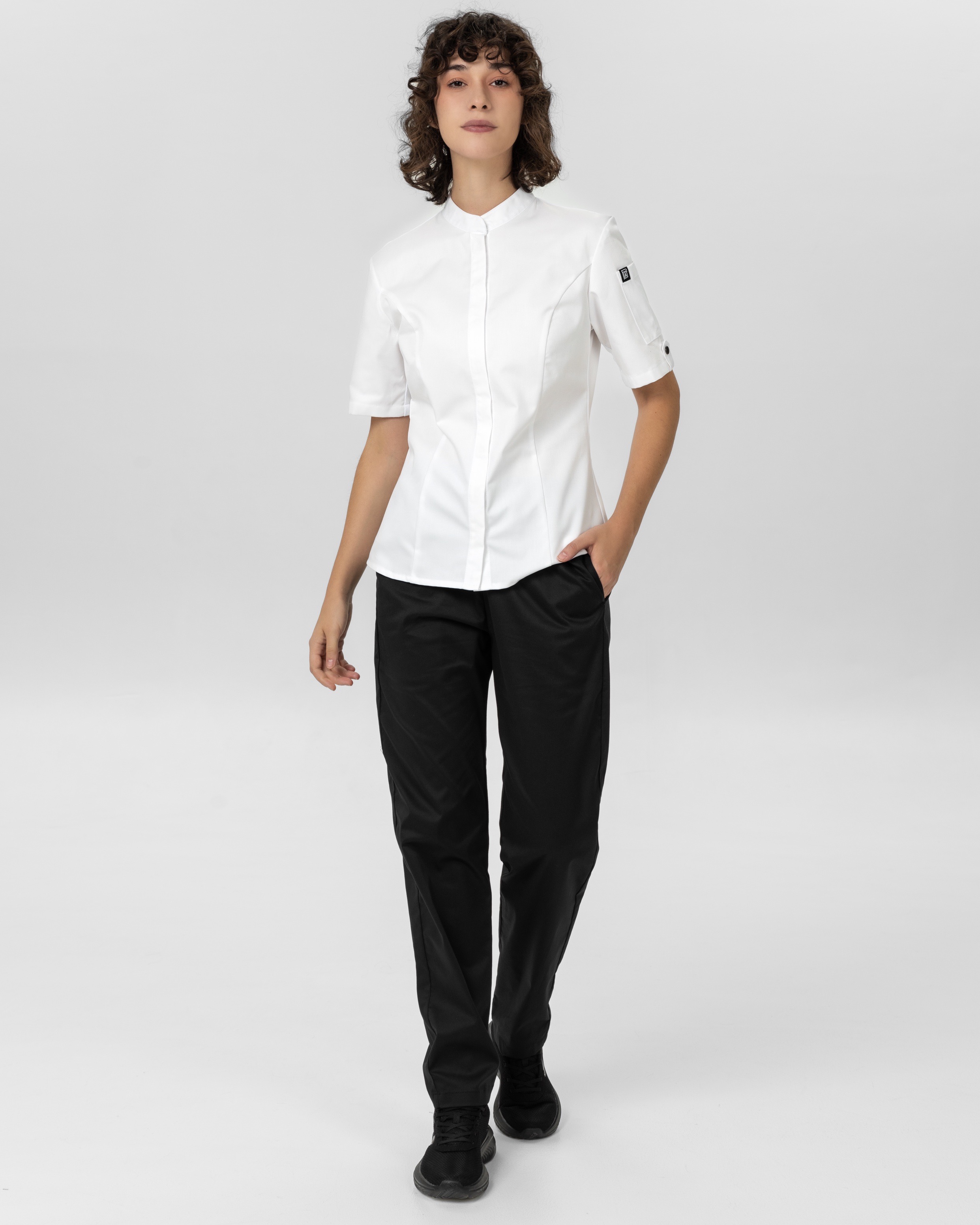 Поварской китель, Onegin SU, цвет белый PLAT  Россия