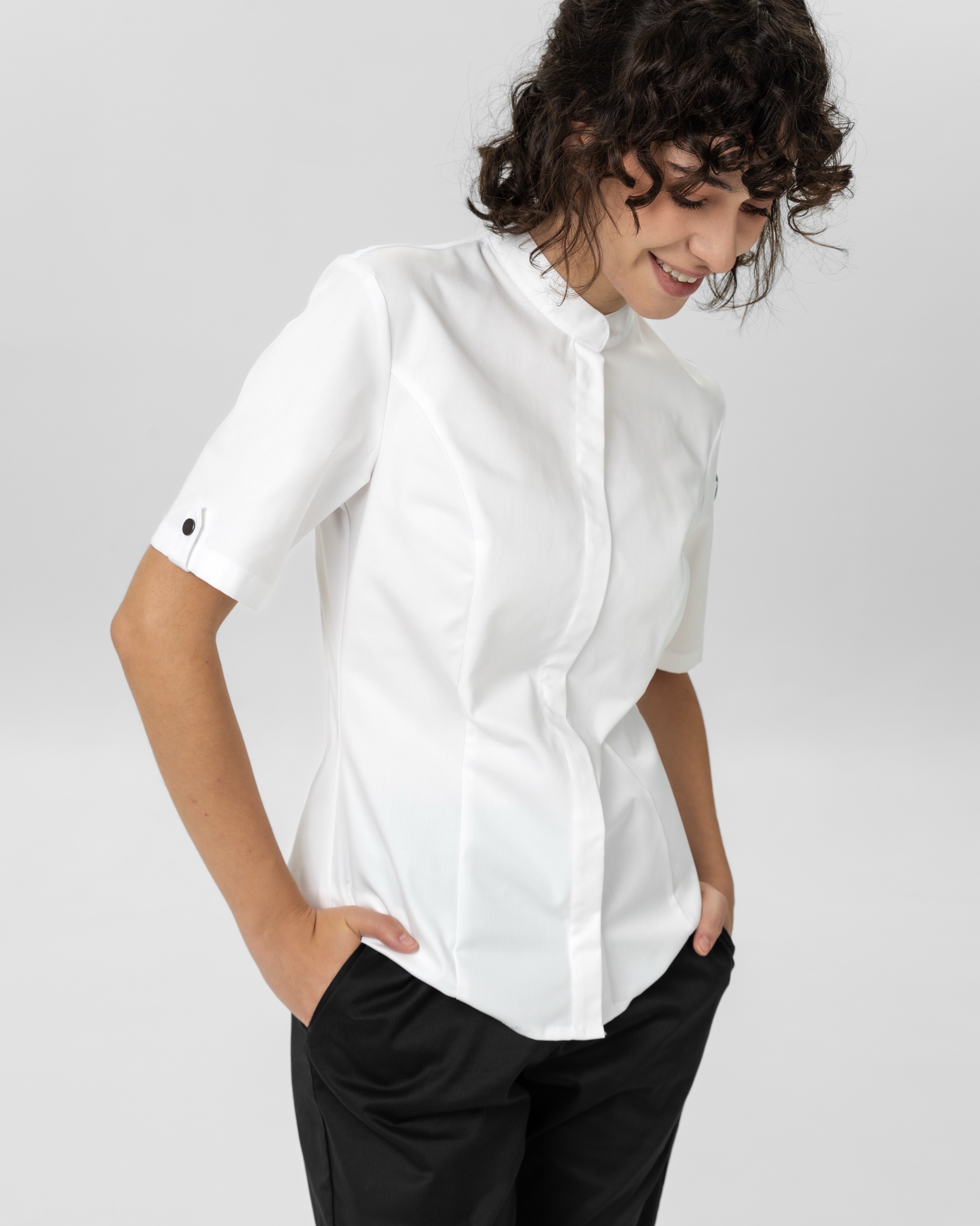 Поварской китель, Onegin SU, цвет белый PLAT  Россия