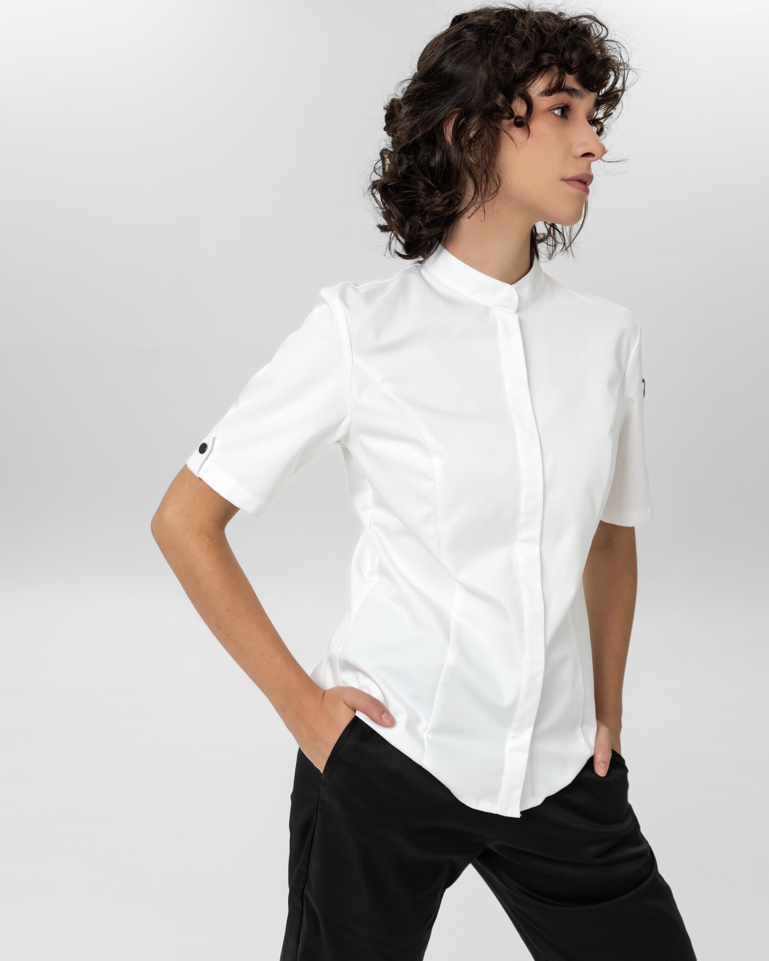 Поварской китель, Onegin SU, цвет белый PLAT  Россия