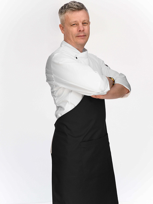 Поварской китель, Р8Д8 пике, белый PLAT  Россия
