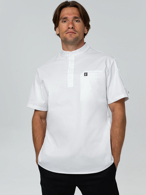Поварской китель, ПЛ505, белый PLAT  Россия